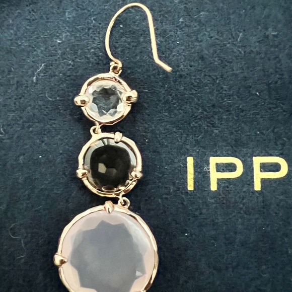 Ippolita 18K Rose Gold Lollitini 3-Stone Drop Earrings - Picture 4 of 5